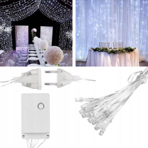 Lampki Lampka Led Girlanda Zimna 200 Led 20 M.b