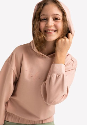 Różowa bluza dziewczęca oversize B-MILEY JUNIOR 146-152