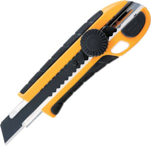 Nóż Segmentowy 18Mm Kds Gripfit Twistlock L Yellow (3X Czarne Ostrze)