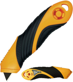 Nóż Bezpieczny Kds Safety Master Yellow (2X Czarne Ostrze Trapezowe)
