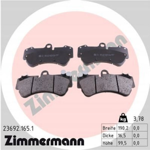ZIMMERMANN 23692.165.1 Zestaw klocków hamulcowych,