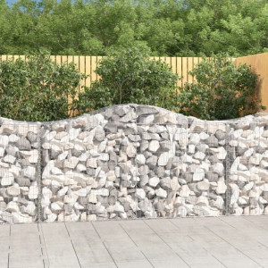 Kosze gabionowe, 18 szt, 200x50x100/120cm, galwani