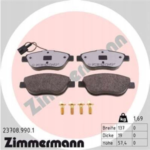 ZIMMERMANN 23708.990.1 Zestaw klocków hamulcowych,