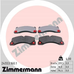ZIMMERMANN 24553.160.1 Zestaw klocków hamulcowych,