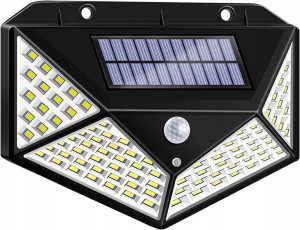 Lampa Solarna 100 Led Czujnik Ruchu I Zmierzchu 3x
