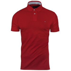 Tommy Hilfiger koszulka polo polówka męska bordowa MW0MW17770 XIT M