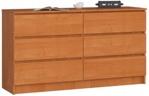Komoda Z 6 Szufladami K 140 Cm Olcha