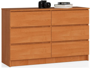 Komoda Z 6 Szufladami K 120 Cm Olcha