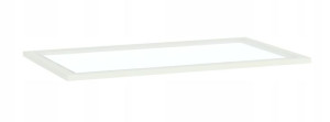 Półka Szklana Do Szaf Barletta Biała 87 Cm