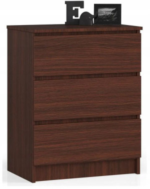 Komoda K 60 Cm 3 Szuflady Wenge