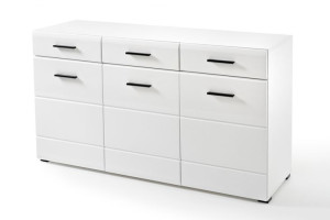 Szafka Komoda Biała Front Biały Połysk Sz 150