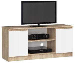 Szafka Rtv 120 Cm 2d 1p Sonoma / Biała