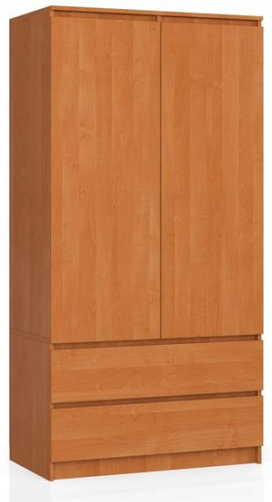 Szafa S 90 Cm 2 Drzwi 2 Szuflady Olcha