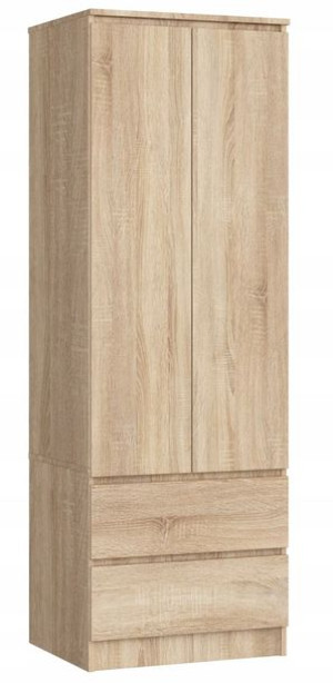 Szafa Star S 60 Cm 2 Drzwi 2 Szuflady Sonoma