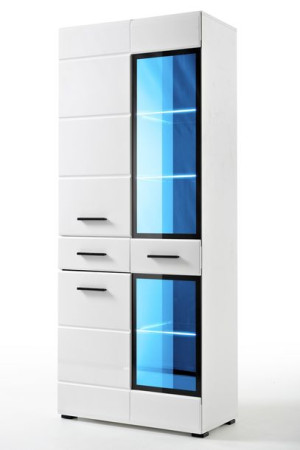 Szafka Komoda Biała Front Biały Połysk Sz 75