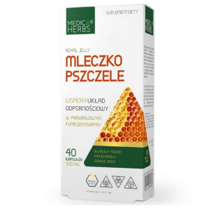 Medica Herbs Mleczko Pszczele 40 kaps. 300mg