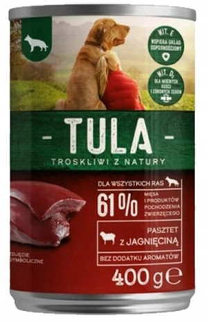 Karma Dla Psa Tula Premium Pasztet Jagnięcina 400g