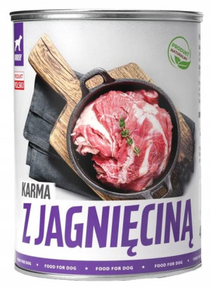 Mokra Karma Dla Psa Tuf Tuf Puszka Jagnięcina 400g