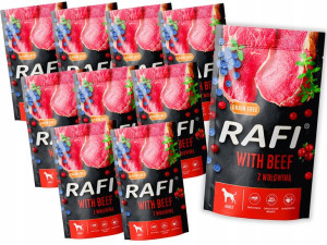 Rafi Mokra Karma Dla Psa Wołowina 10x500g