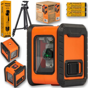 Poziomica Laser Krzyżowy Laserowa 15m + Statyw