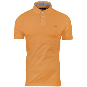 Tommy Hilfiger koszulka polo polówka męska pomarańczowa MW0MW17770 SO9 M