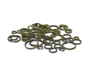 Ogniwka Kółeczka Podwójne 4-10mm 10g MIX C. ZŁOTY