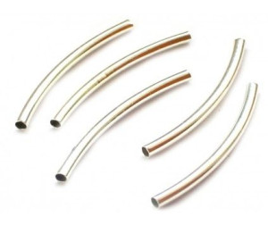 RURKA ŁUK Przekładka 25x2mm k. srebrny ciemny 10szt