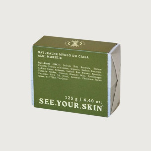 see.your.skin naturalne mydło do ciała - algi morskie - 125 g