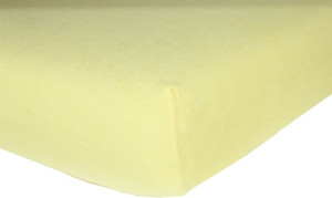 Prześcieradło frotte bawełniane z gumką 180x200 grube kremowe