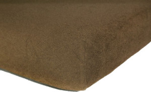 Prześcieradło frotte bawełniane z gumką 160x200 grube brązowe