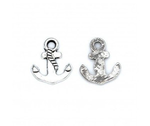 Zawieszka CHARMS Kotwica 14x16mm Metal 4szt