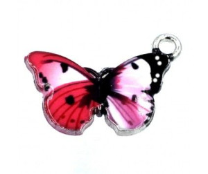 Zawieszka emaliowana Motylek 20x16x1mm 1szt