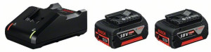 Zestaw Startowy 18v 2*4,0ah + Ładowarka