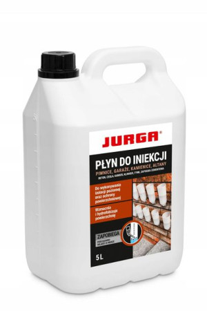 Płyn do iniekcji osuszania ścian murów Jurga 5L