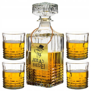 Karafka Z Grawerem 4 Szklanki Z Grawerem Do Whisky