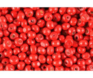 Koraliki Drewniane Drewno Czerwony 6mm 150szt