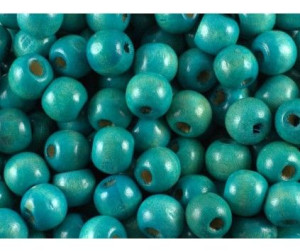 Koraliki Drewniane Drewno Niebieski 10mm 50szt