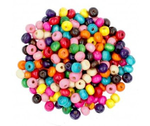 Koraliki Drewniane Kula Drewno Mix 6mm 300szt