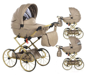 Wózek dla lalek Tako Laret Imperial Classic MINI Beżowy