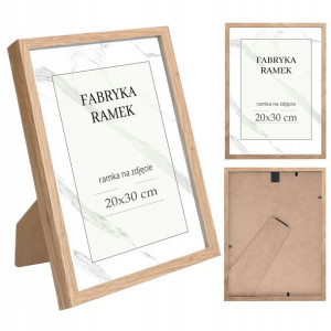 Ramka na zdjęcia 20x30 ramki stojąca nóżka brąz