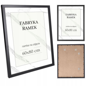 Ramka 60x80 ramka na zdjęcia ramki czarna rama