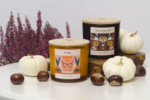 Ładne Kwiatki Świeca sojowa PREMIUM DĄB Z PRZYPRAWAMI 200 g