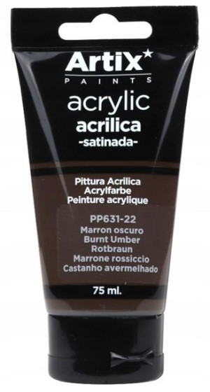 Farba Akrylowa 75 Ml Ciemnobrązowa