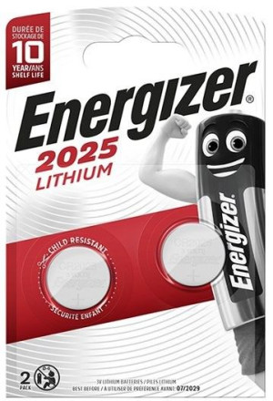 2 x specjalistyczna bateria litowa Energizer CR 2025 3V