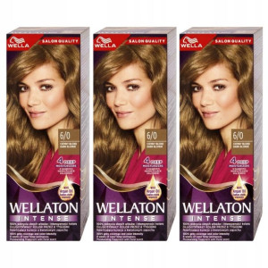 Wellaton Intense Farba do Włosów 6/0 Ciemn Blondx3