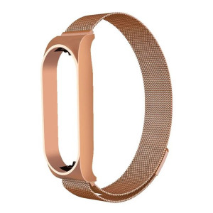Opaska / Pasek Metal Braders do Xiaomi Mi Band 7 różowe złoto
