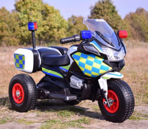 !HIT! Motor na akumulator POLICJA z kogutem+ POMPOWANE KOŁA 2 SILNIKI!