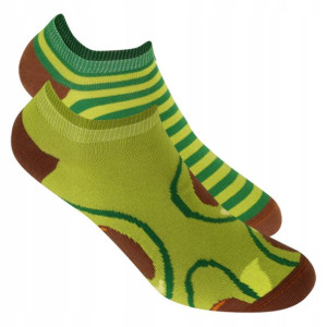 Wola stopki Funky wzorowane PASKI ZIELONE 43-46