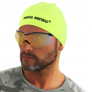 Czapka Sesto Senso termoaktywna do biegania YELLOW