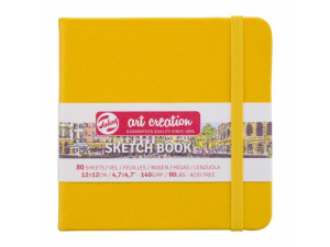Szkicownik 140g 80k Żółty 12x12Talens